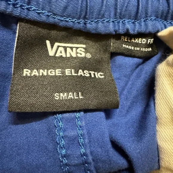 Vans Range Elastic Shorts Men's Small Blue Drawstring Stretch Casual - Picture 3 of 5